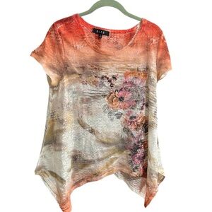 B.L.E.U. Floral Pattern Sweater. Size small.